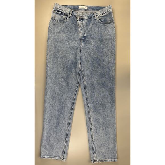 Abercrombie & Fitch Womens The 90s Straight Ultra High Rise 32 Long Medium Wash - Picture 9 of 16